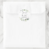 Bruiloft tas Favor Verspreid de Liefde Jam Eucalyp Ronde Sticker (Tas)