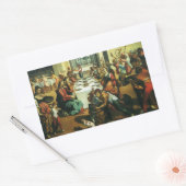 Bruiloft te Kana door Andrea Boscoli, Renaissancek Rechthoekige Sticker (Envelop)