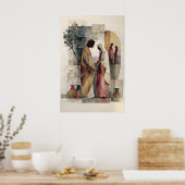 Bruiloft te Kana Print Minimalistische Christelijk (Keuken)