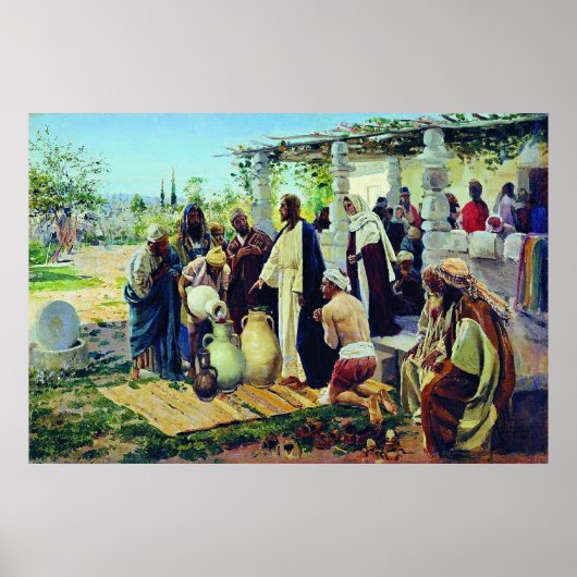 Bruiloft te Kana, religieuze schilderkunst, Poster (Voorkant)