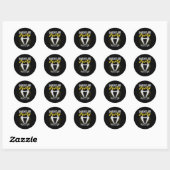 Bruiloft Team Bruid Bruidegom Jonggezellen Ronde Sticker (Vel)
