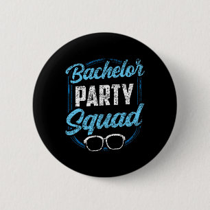 Bruiloft Team Bruid Bruidegom Ronde Button 5,7 Cm