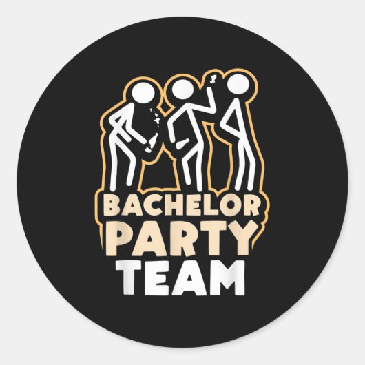 Bruiloft Team Bruidegom Bruid _4  Ronde Sticker (Voorkant)