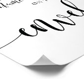 Bruiloft Teken Uw Adres Bord Poster (Hoek)