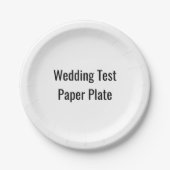 Bruiloft test papier bord (Voorkant)