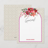 Bruiloft Thank You Card NEDERLANDS Bedankkaart (Voorkant / Achterkant)