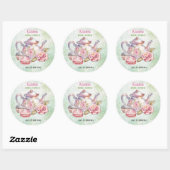 Bruiloft Thee Feestje Ronde Sticker (Vel)