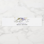 Bruiloft Thee Waterverf Bloemige Bruiloft Borrel Waterfles Etiket (Enkel label)