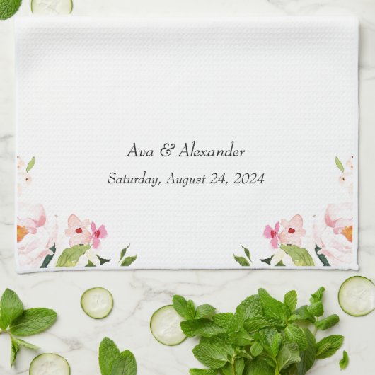 bruiloft theedoek (Gevouwen)