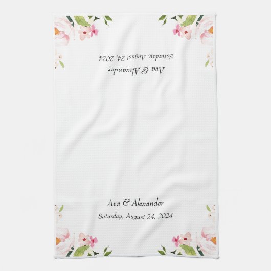 bruiloft theedoek (Verticaal)