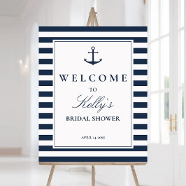 Bruiloft Thema Nautical Strand Welkomstbord Poster