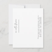 Bruiloft Tijd Capsule Custom Briefpapier Goud/Zwar Notitiekaartje (Achterkant)