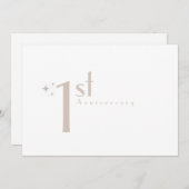 Bruiloft Tijd Capsule Custom Jubileum Kaarten (Voorkant / Achterkant)