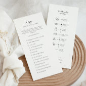 Bruiloft tijdlijn met iconen en ik spion spel menu