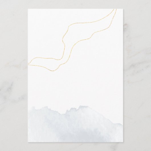 Bruiloft Tijdlijn Moderne Iconen en Route Programmakaart (Achterkant)