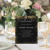 Bruiloft tijdlijn programma zwart goud