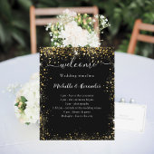 Bruiloft tijdlijn programma zwart goud