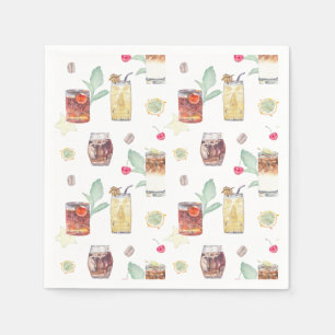 Bruiloft Tiki Bar Cocktail servetten