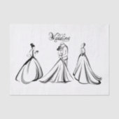 bruiloft tissuepapier (Voorkant)