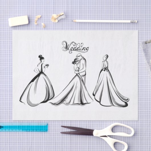 bruiloft tissuepapier (Craft)