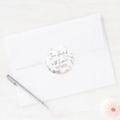 Bruiloft traktatie pot gunst jam verpakt met liefd ronde sticker (Envelop)