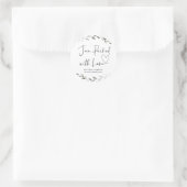 Bruiloft Treat Jar Favor Jam Verpakt met Love Clas Ronde Sticker (Tas)