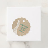 Bruiloft Trouwerij Dank Je turquoise Bedankjes Labels (In situ)