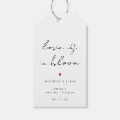 Bruiloft Trouwerij Favor Bruidsboeket Wilde Bloemz Cadeaulabel (Voorkant)