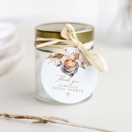 Bruiloft Trouwerij Koffie Bloemige Bruidsborrel Bedankjes Labels