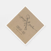 Bruiloft & Tuin Bruids- / Koppel-feest Servet (Hoek)