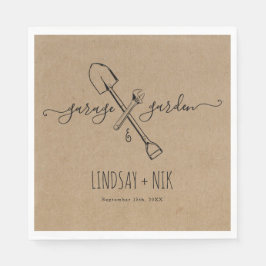 Bruiloft & Tuin Bruids- / Koppelcadeaufeest Servet