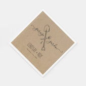 Bruiloft & Tuinfeest voor Bruid / Koppel Servet (Hoek)