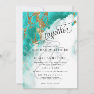 BRUILOFT   Turquoise Waterverf BarefootBride™