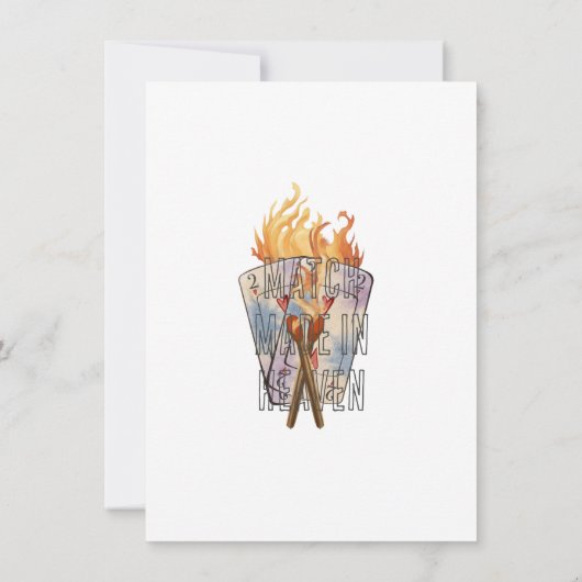 Bruiloft Tussen twee vuren BachelorX Feest Kaart (Achterkant)