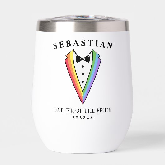 Bruiloft Tuxedo gepersonaliseerde vader van de bru (Voorkant)