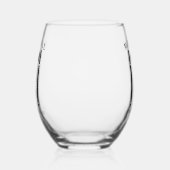 Bruiloft Tuxedo gepersonaliseerde vader van de bru Wijnglas Zonder Voet (Links)