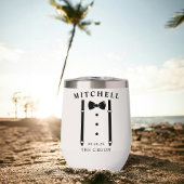 Bruiloft Tuxedo Suspenders Bow Stropdas De bruideg