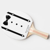 Bruiloft Tuxedo Suspenders Bow Stropdas Groomsman Tafeltennisbatje (Zijkant)