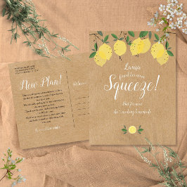 Bruiloft Uitgesteld Landelijke Datumswijziging  Briefkaart