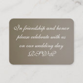 Bruiloft uitnodigen Kaart (Voorkant)