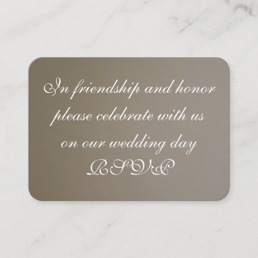 Bruiloft uitnodigen Kaart (Voorkant)