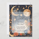 Bruiloft uitnodigen ontwerp van Celestial Magic Kaart (Voorkant)