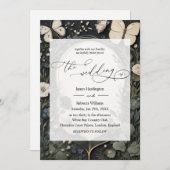 Bruiloft uitnodigen ontwerp van Moonlit Garden Kaart (Voorkant / Achterkant)