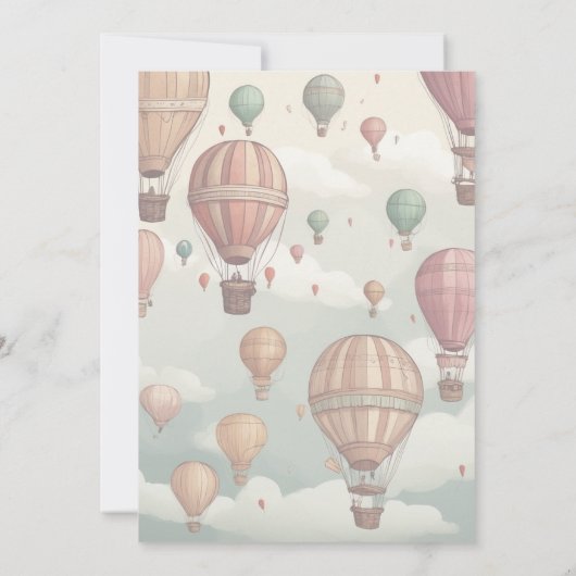 Bruiloft uitnodigen ontwerp van Whimsical Hete Luc Kaart (Achterkant)