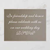 Bruiloft uitnodigen profiel kaart (Voorkant)