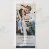 Bruiloft uitnodigen Sjabloon met foto Kaart (Achterkant)