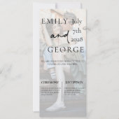 Bruiloft uitnodigen Sjabloon met foto Kaart (Voorkant)