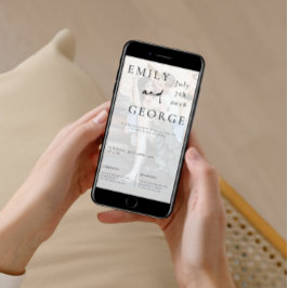 Bruiloft uitnodigen Sjabloon met foto Kaart