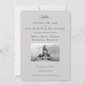 Bruiloft uitnodiging aangepaste foto (Achterkant)