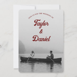 Bruiloft uitnodiging aangepaste foto